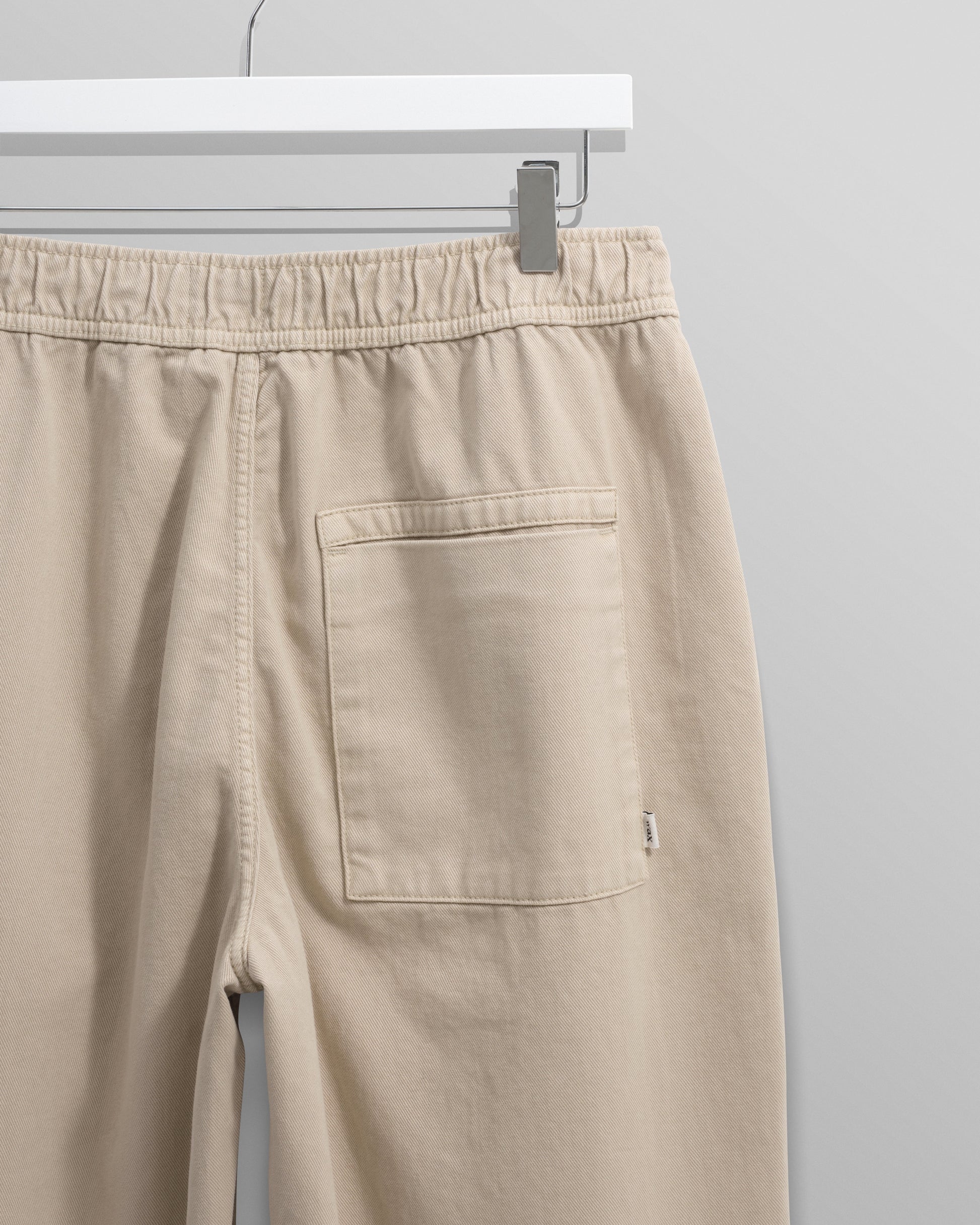 wax london men's Kurt - Stone Organic Cotton Trousers