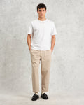 wax london men's Kurt - Stone Organic Cotton Trousers