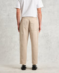 wax london men's Kurt - Stone Organic Cotton Trousers
