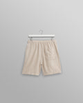 wax london men's Kurt - Washed Beige Linen Shorts