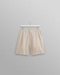 wax london men's Kurt - Washed Beige Linen Shorts