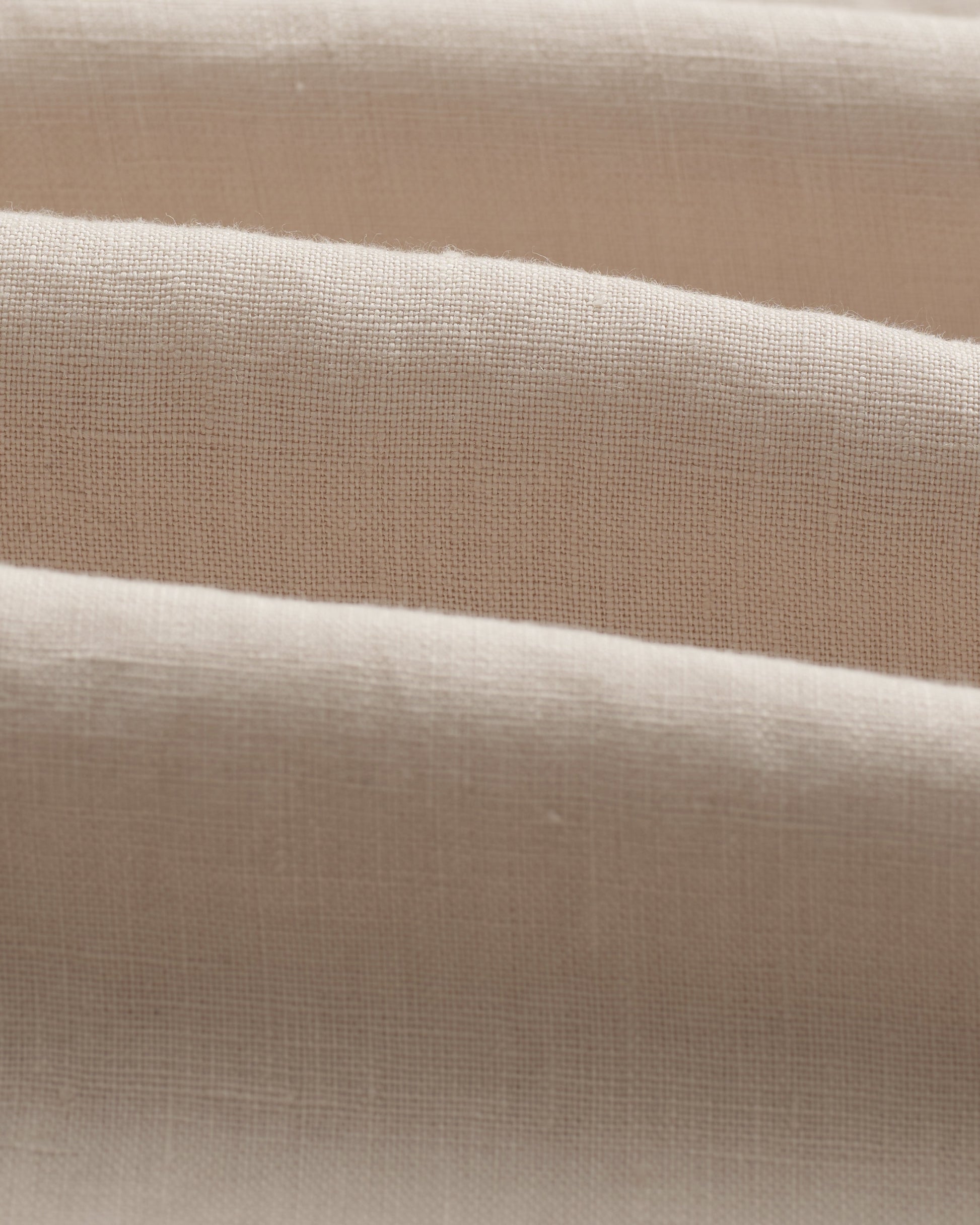 wax london men's Kurt - Washed Beige Linen Trousers