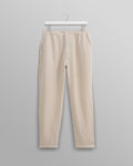 wax london men's Kurt - Washed Beige Linen Trousers