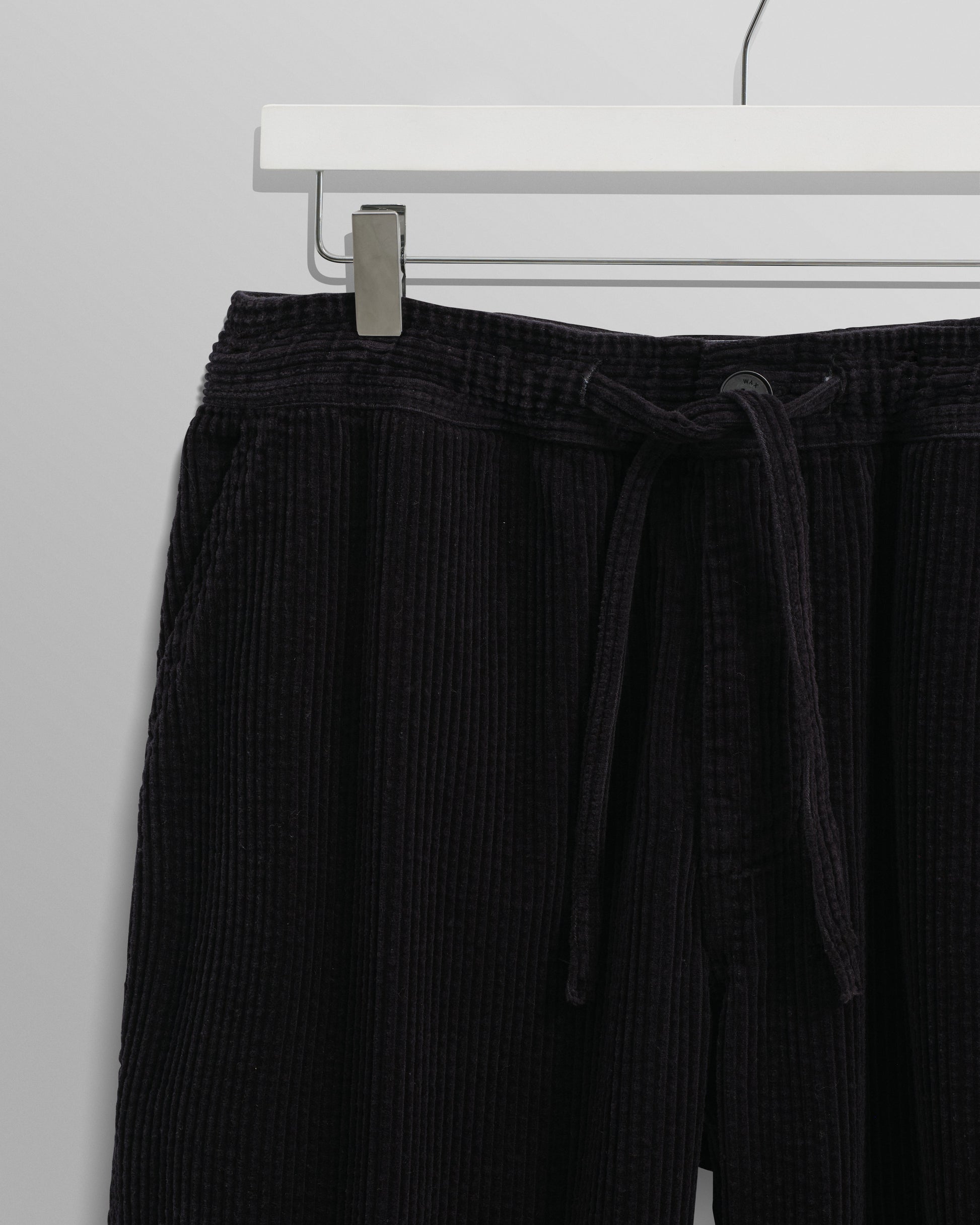 wax london men's Kyle - Navy Jumbo Corduroy Trousers