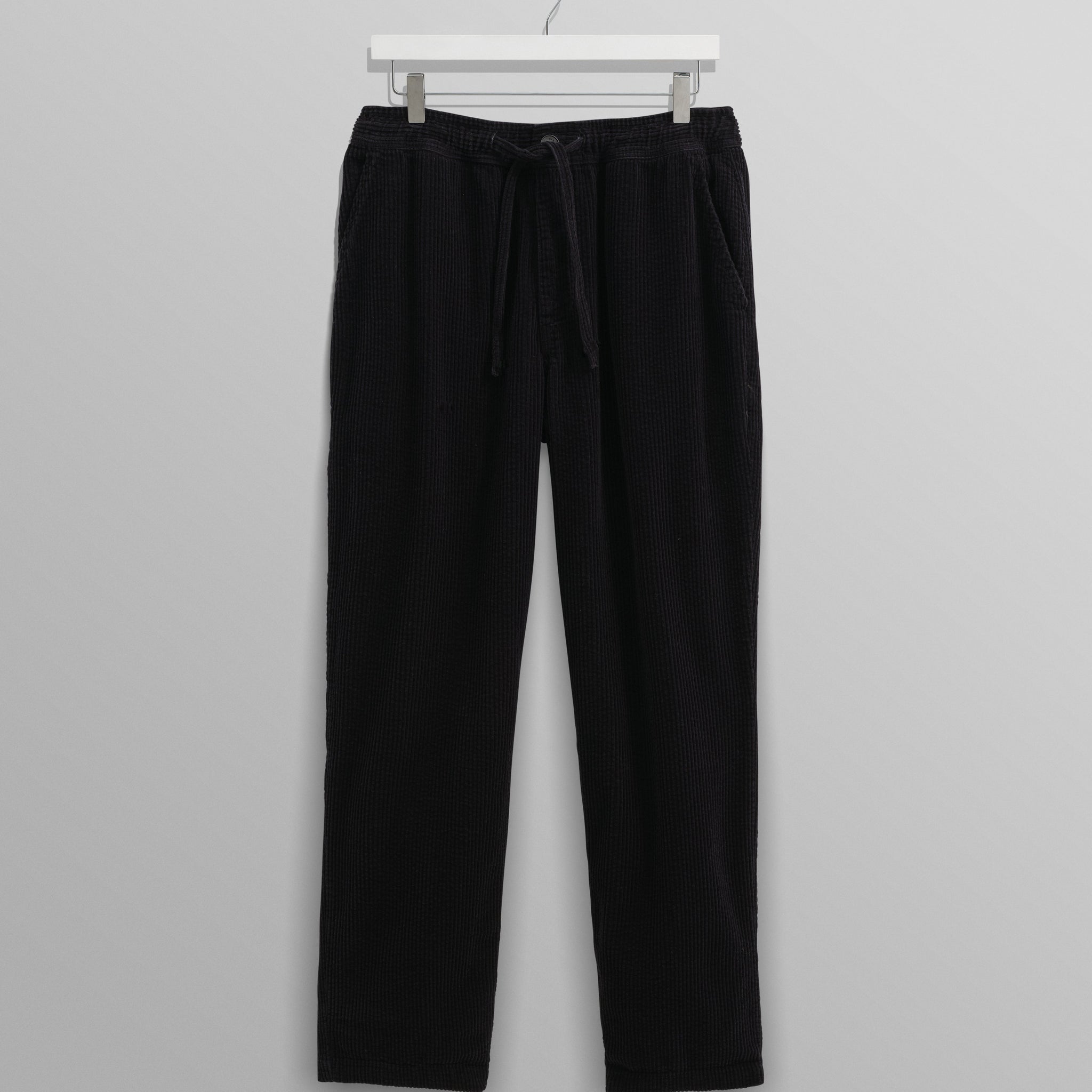wax london men's Kyle - Navy Jumbo Corduroy Trousers