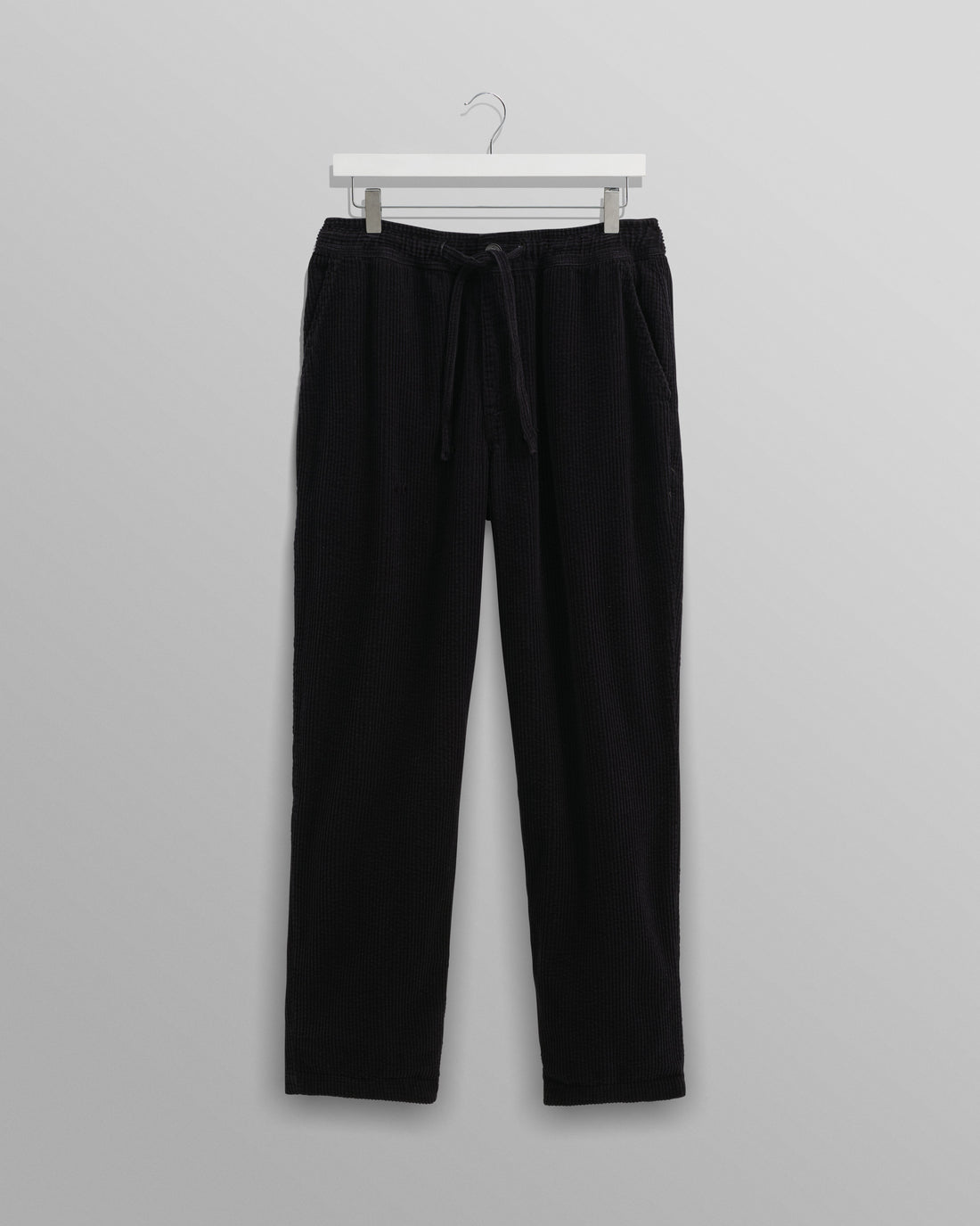 wax london men's Kyle - Navy Jumbo Corduroy Trousers