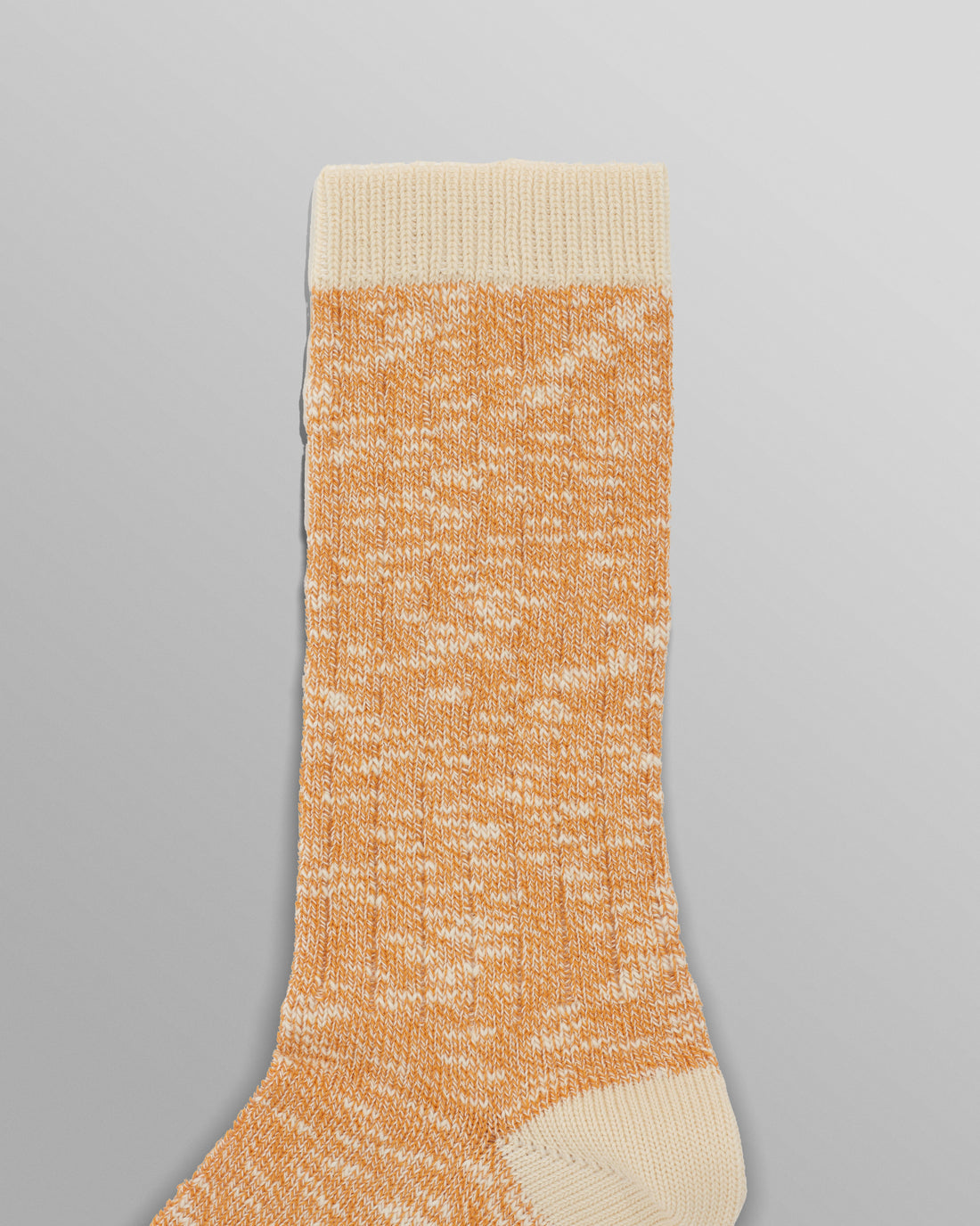 wax london men's Land - Orange Slub Cotton Socks