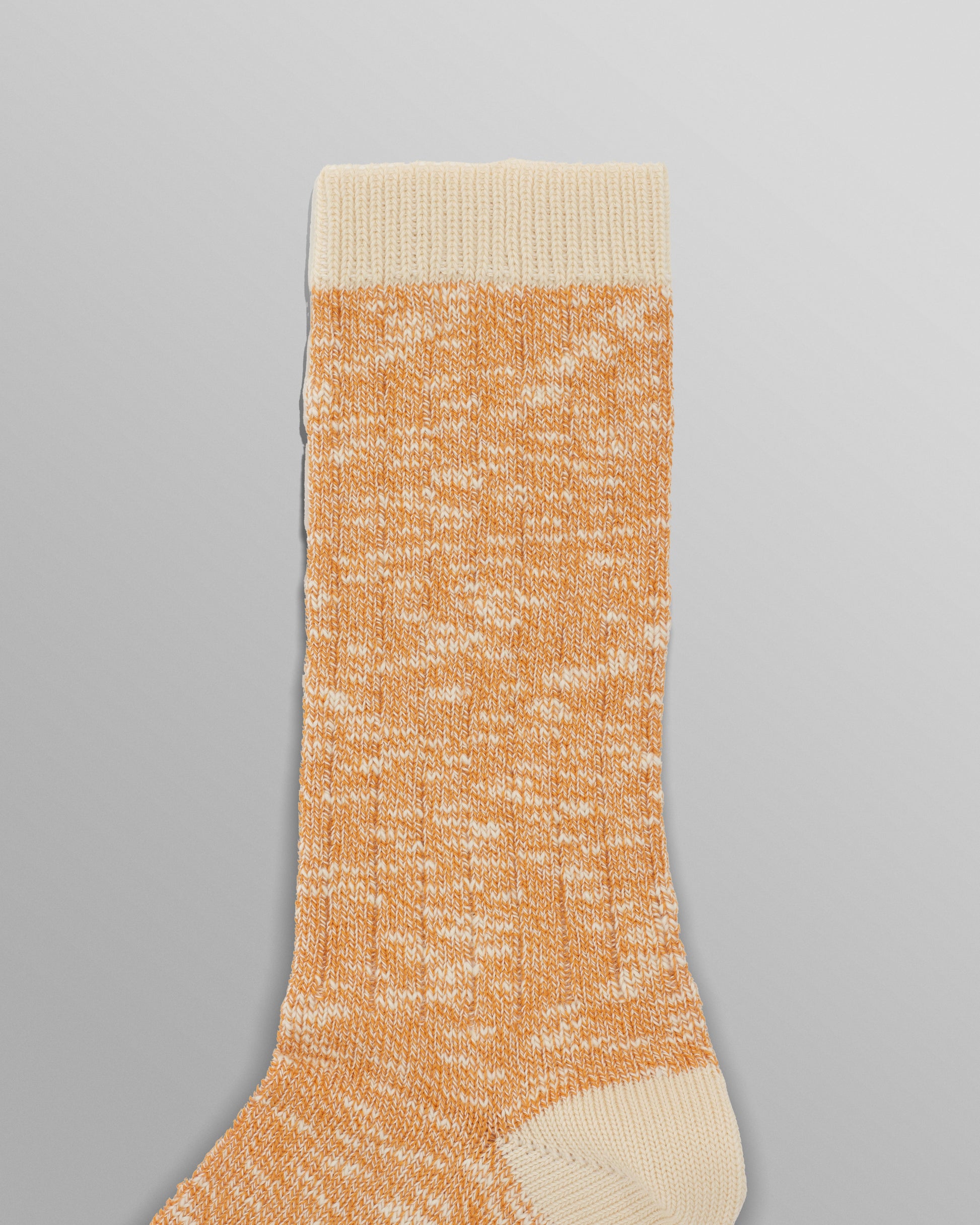 wax london men's Land - Orange Slub Cotton Socks
