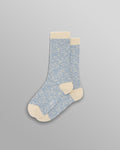 wax london men's Land - Pale Blue Slub Cotton Socks