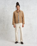 wax london men's Landmark - Sand Corduroy Chore Jacket