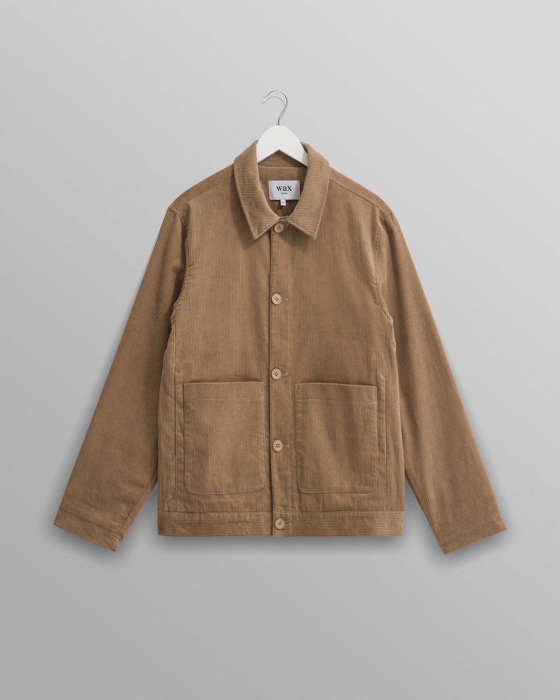 wax london men's Landmark - Sand Corduroy Chore Jacket
