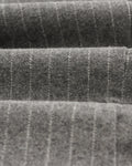 wax london men's Malham - Charcoal Grey Pinstripe Wool Trousers