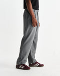 wax london men's Malham - Charcoal Grey Pinstripe Wool Trousers