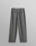 wax london men's Malham - Charcoal Grey Pinstripe Wool Trousers