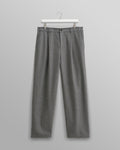 wax london men's Malham - Charcoal Grey Pinstripe Wool Trousers