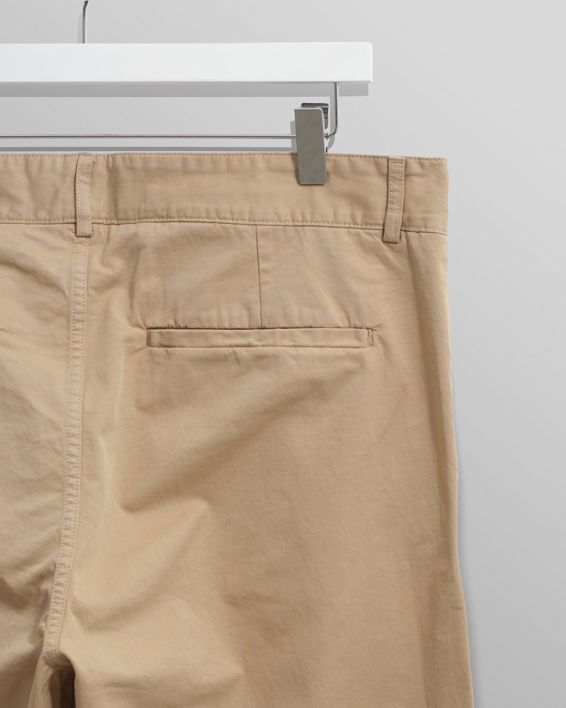 wax london men's Marwood Trousers Beige Cotton Twill