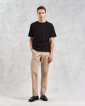wax london men's Marwood Trousers Beige Cotton Twill