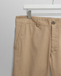 wax london men's Marwood Trousers Beige Cotton Twill