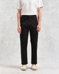 wax london men's Marwood Trousers Black Cotton Twill