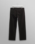 wax london men's Marwood Trousers Black Cotton Twill
