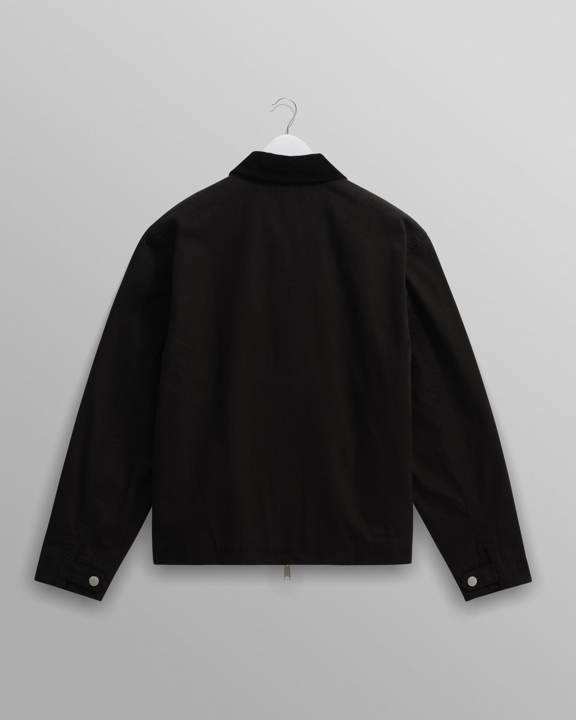 wax london men's Mason - Black Canvas Work Jacket