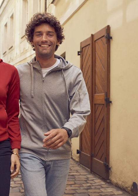 Clique Mens Active Zipped Hoodie. XS-3XL. 5 Colours - Hoodie - Logo Free Clothing