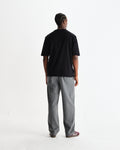 wax london men's Milton - Black Organic Compact Cotton T-Shirt