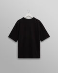 wax london men's Milton - Black Organic Compact Cotton T-Shirt