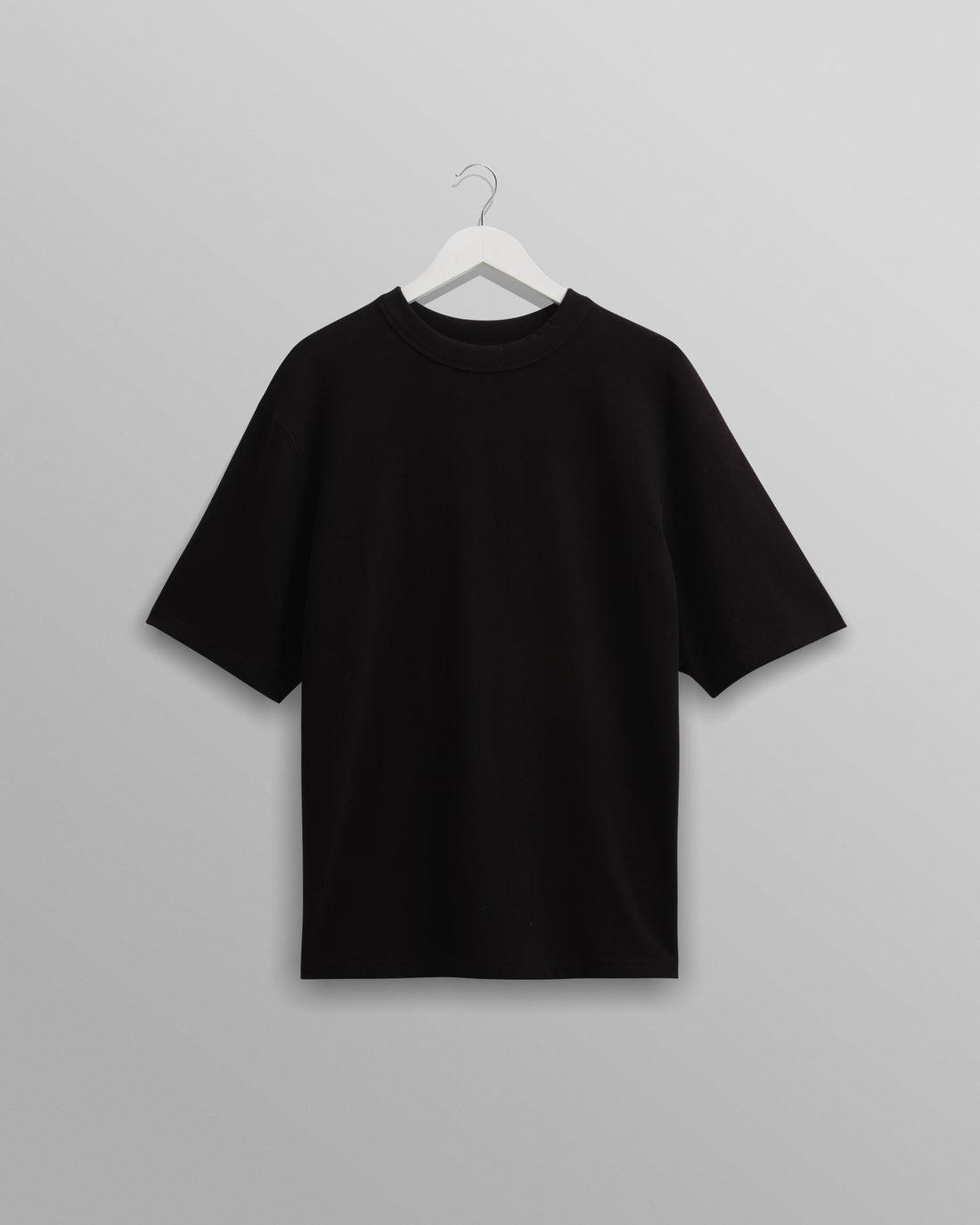 wax london men's Milton - Black Organic Compact Cotton T-Shirt