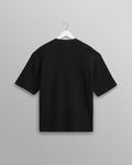 wax london men's Milton - Black Organic Waffle Cotton T-Shirt