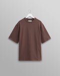 wax london men's Milton - Brown Emerised Organic Cotton T-Shirt