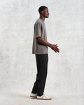 wax london men's Milton - Dark Grey Emerised Organic Cotton T-Shirt