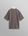 wax london men's Milton - Dark Grey Emerised Organic Cotton T-Shirt
