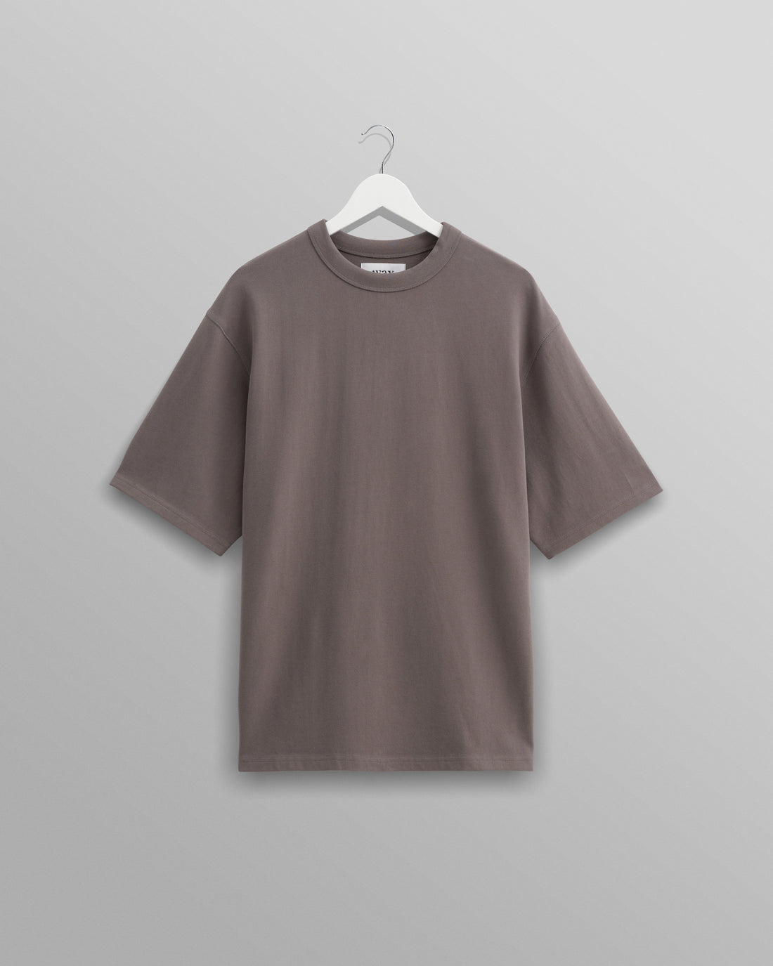 wax london men's Milton - Dark Grey Emerised Organic Cotton T-Shirt
