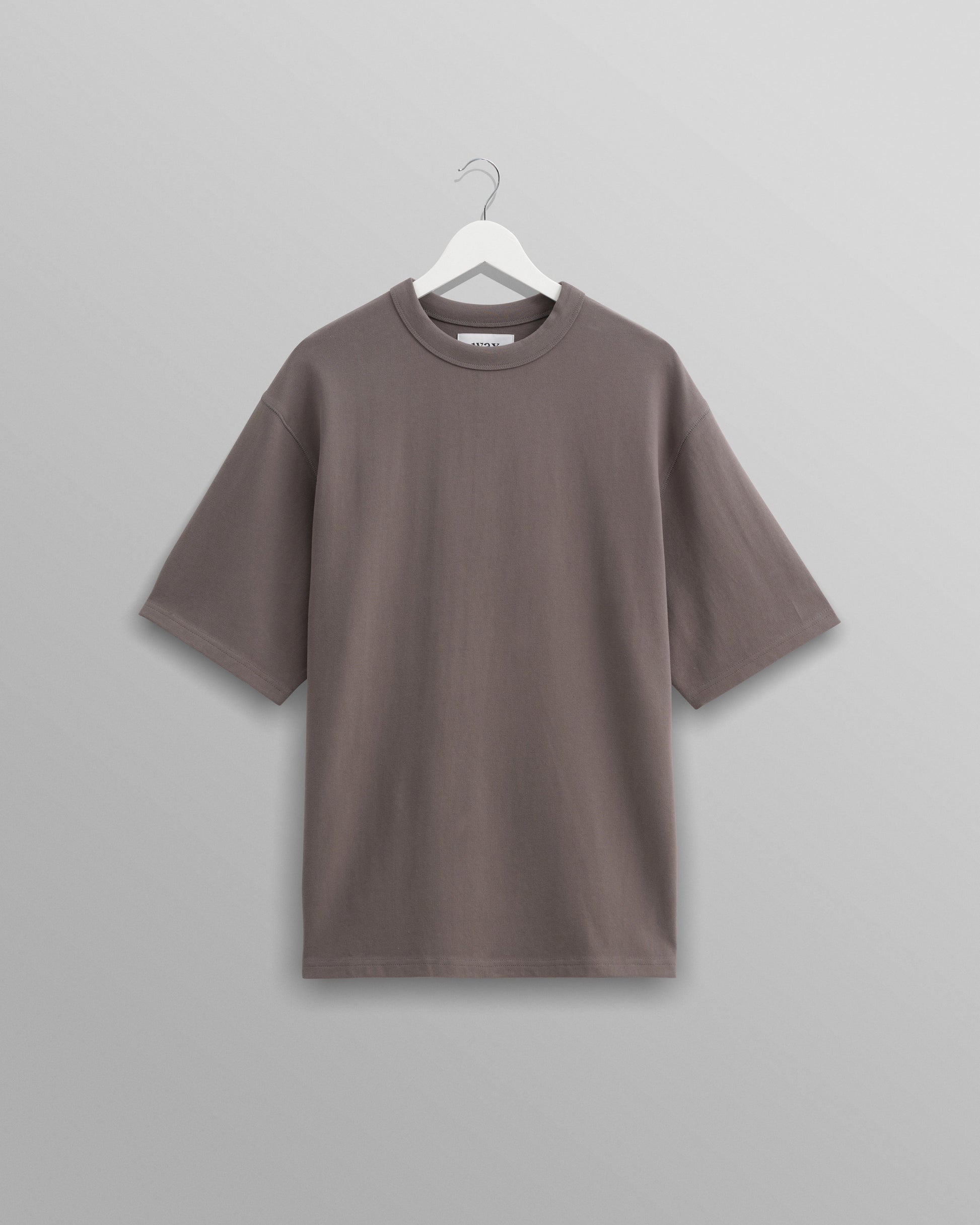 wax london men's Milton - Dark Grey Emerised Organic Cotton T-Shirt