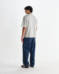 wax london men's Milton - Grey Marl Organic Compact Cotton T-Shirt