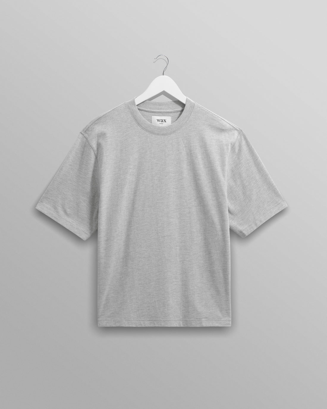 wax london men's Milton - Grey Marl Organic Compact Cotton T-Shirt