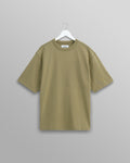 wax london men's Milton - Khaki Green Organic Compact Cotton T-Shirt