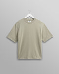 wax london men's Milton - Light Sage Organic Emorised Cotton T-Shirt