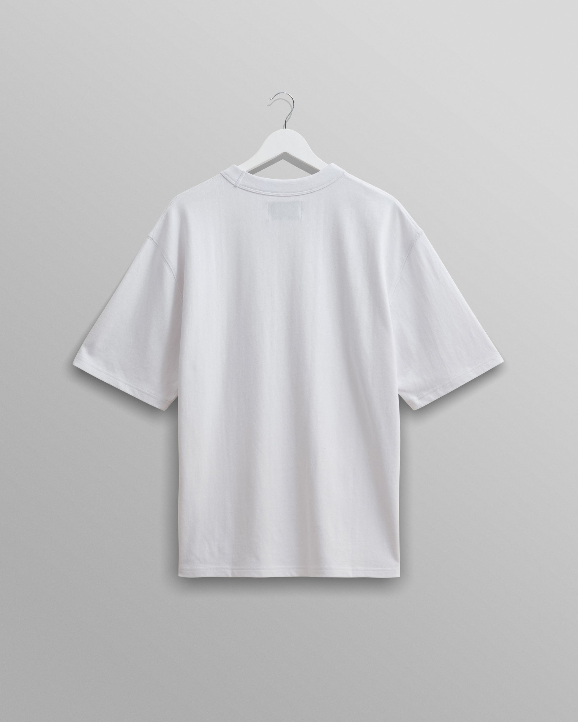 wax london men's Milton - White Organic Compact Cotton T-Shirt