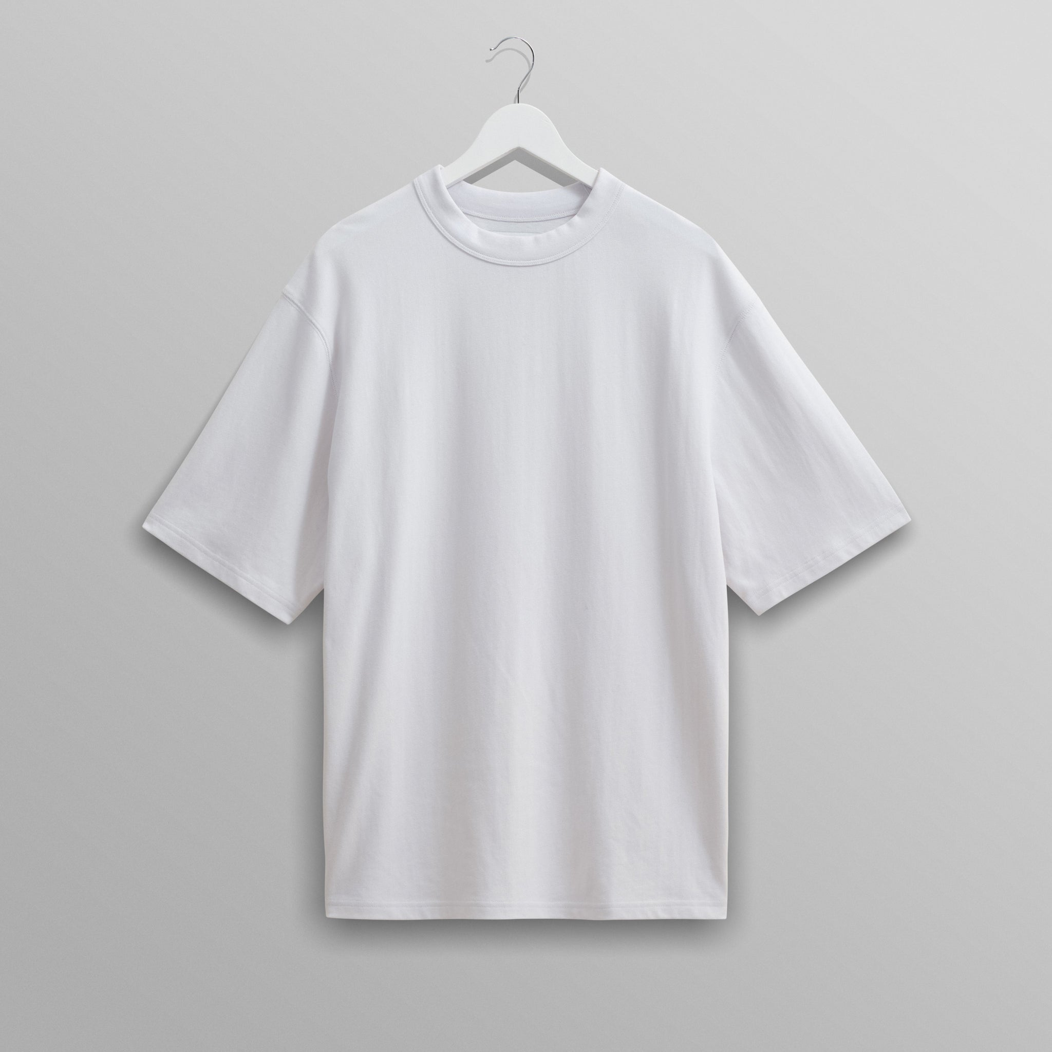 wax london men's Milton - White Organic Compact Cotton T-Shirt