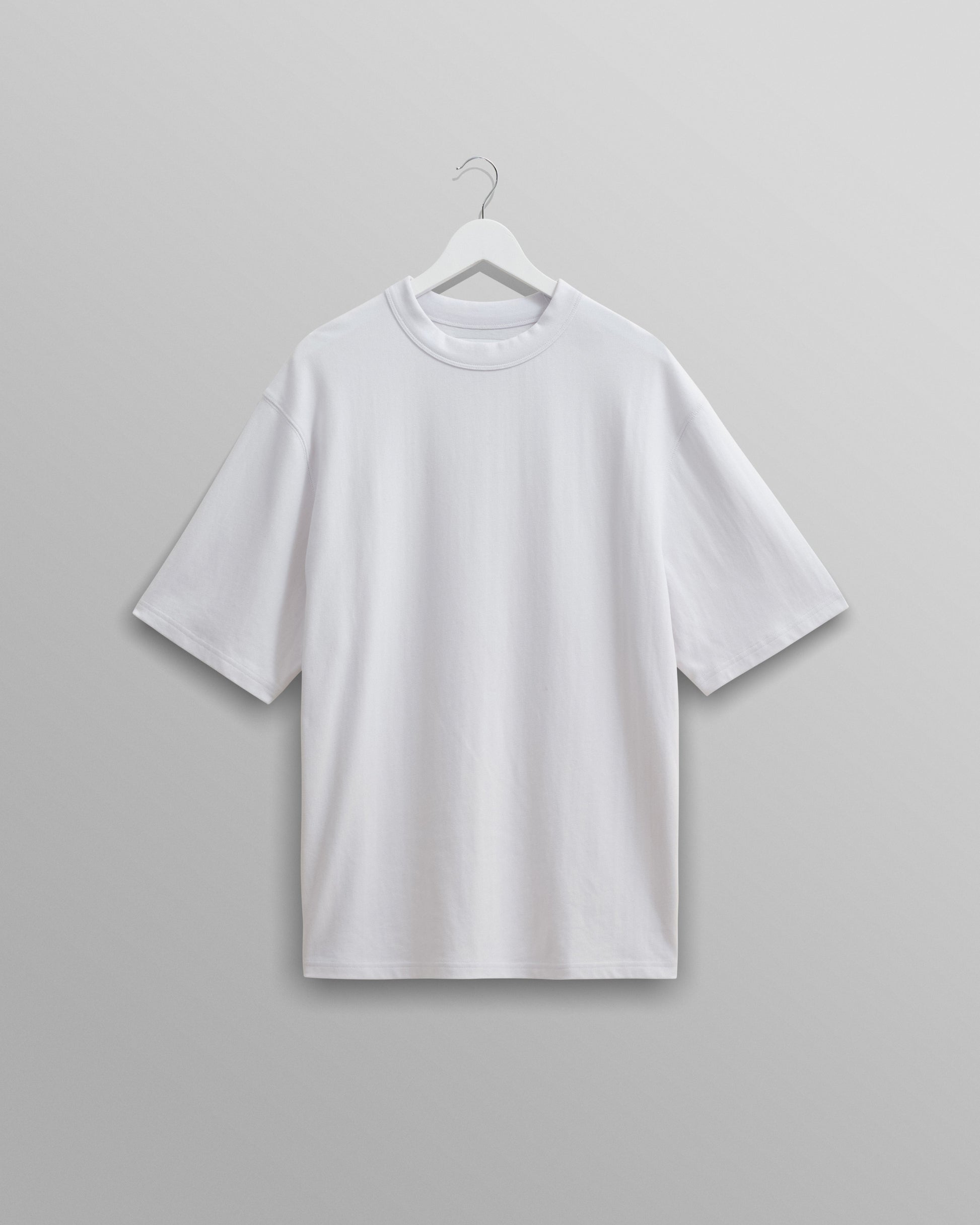 wax london men's Milton - White Organic Compact Cotton T-Shirt