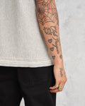wax london men's Minori Shirt Grey Milano Stitch