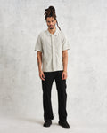 wax london men's Minori Shirt Grey Milano Stitch