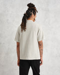 wax london men's Minori Shirt Grey Milano Stitch