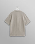 wax london men's Minori Shirt Grey Milano Stitch