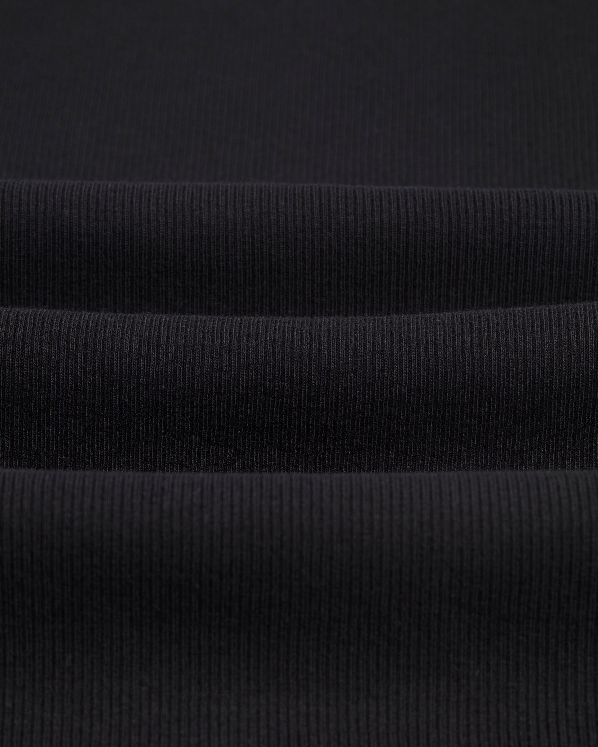 wax london men's Montague - Black Ribbed Organic Cotton Vest