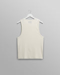wax london men's Montague - Ecru Ribbed Organic Cotton Vest
