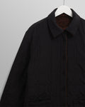 wax london men's Mount - Brown Reversible Bobble Wool Overshirt