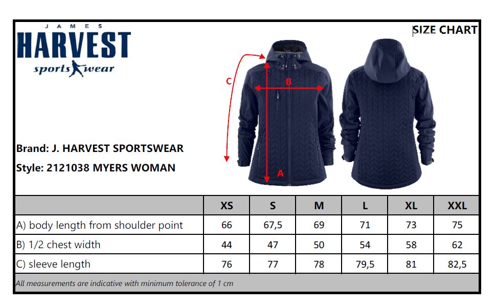 James Harvest Myers Ladies Softshell Jacket | Hybrid Quilted Jacket | 3 Colours | XS-2XL - Winter Jacket - Logo Free Clothing